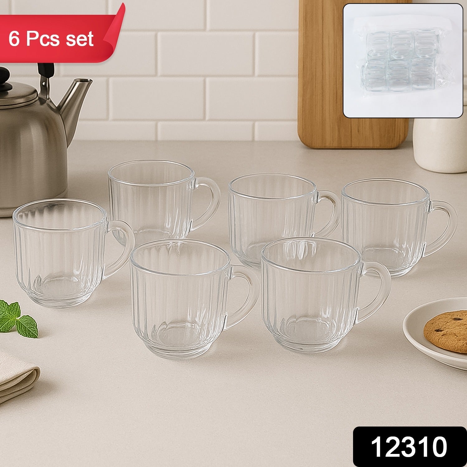 Unbreakable Transparent Plastic Tea Cups (Set of 6 Pc) Unbreakable Transparent Plastic Tea Cups (Set of 6 Pc)